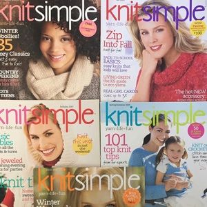 Bundle Knitsimple Yarn+Life+Fun 5 Magazine Issues 2007-2011